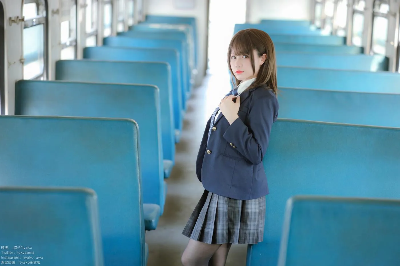 Nyako喵子 – NO.37 痴·女子校生2 火车jk [80P]插图6